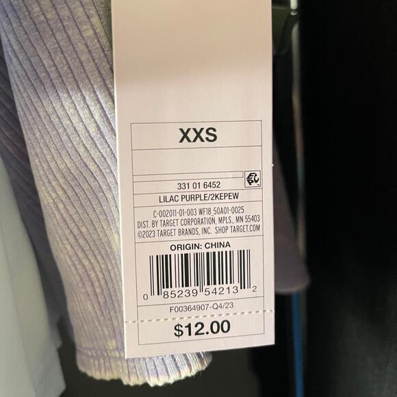 Wild Fable Size XXS Washed Purple Ribbed Cropped Halter Tank Top  Size XXS - Picture 6 of 6